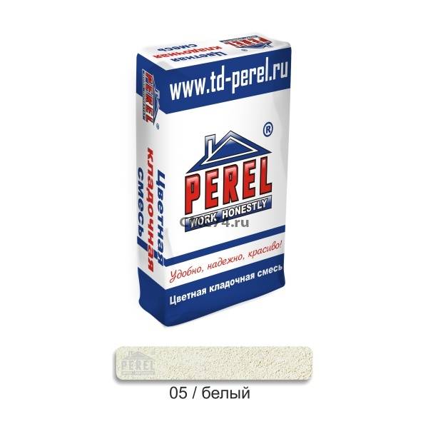 Кладочный раствор Перел (Perel) белый (05) 50кг