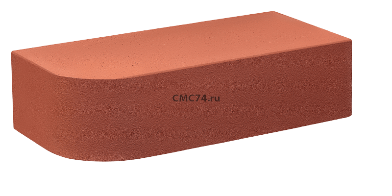 Кирпич керамический полнотелый лицевой радиусный красный 1НФ 250*120*65 мм (КС-Керамик)